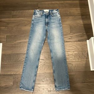 Mother High Waisted Rider Skimp Jeans - 26 - straight leg